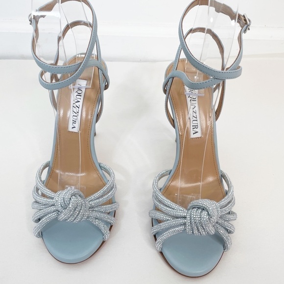 Like New Aquazzura Celeste 105 Knotted Heels Sandal - Picture 7 of 10